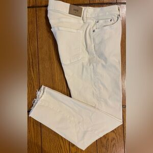 EDWIN Bree straight leg denim, raw hem, plaster color, size 31